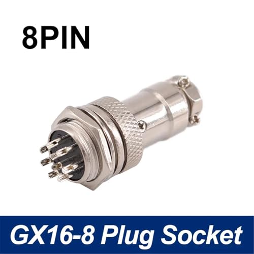 Conector GX16 de 8 pines circular de metal para cables 2