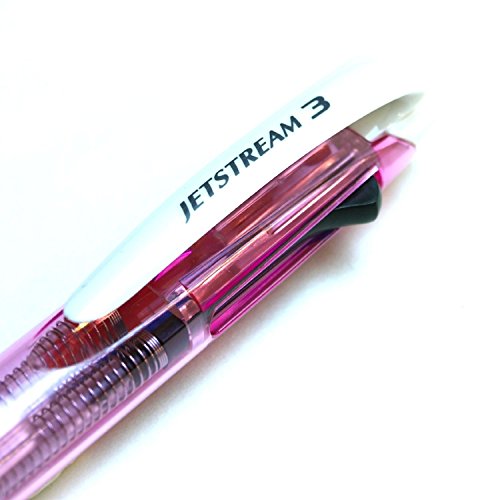 Uni Ballpoint Pen Jetstream 3 Color Black, Red, Blue Ink 0.7Mm, Pink (Sxe340007.13) #TOP4
