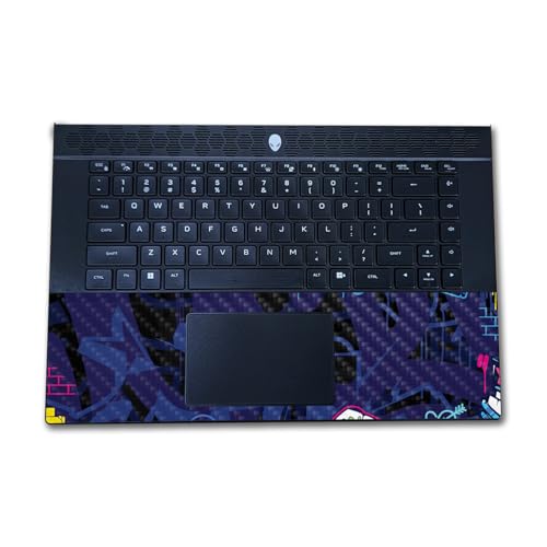 Image of Carbon Fiber Laptop Skin Compatible with Alienware M16 R2 (2024) - Gamer Tag - Premium 3M Vinyl Protective Wrap Decal Cover - Easy to Apply | Crafted in The USA by MightySkins