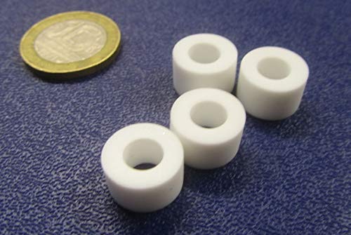 Polypropylene Spacer, Unthreaded, 500 OD x .252 ID x .250 Length, 10 Pcs.