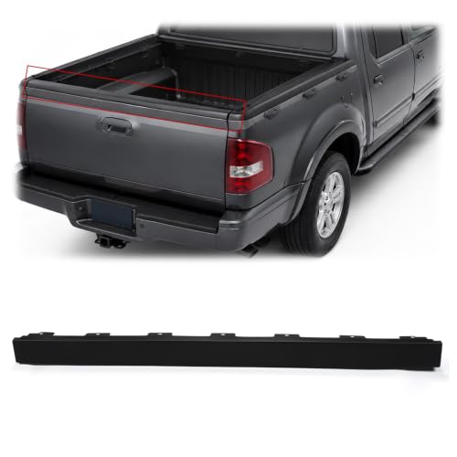 Image of G-PLUS Top Rear Tailgate Moulding Trim Fit 07-10 Ford Explorer Sport Trac | Black Replace # 7A2Z-7840602-BA 51.73 inch Length