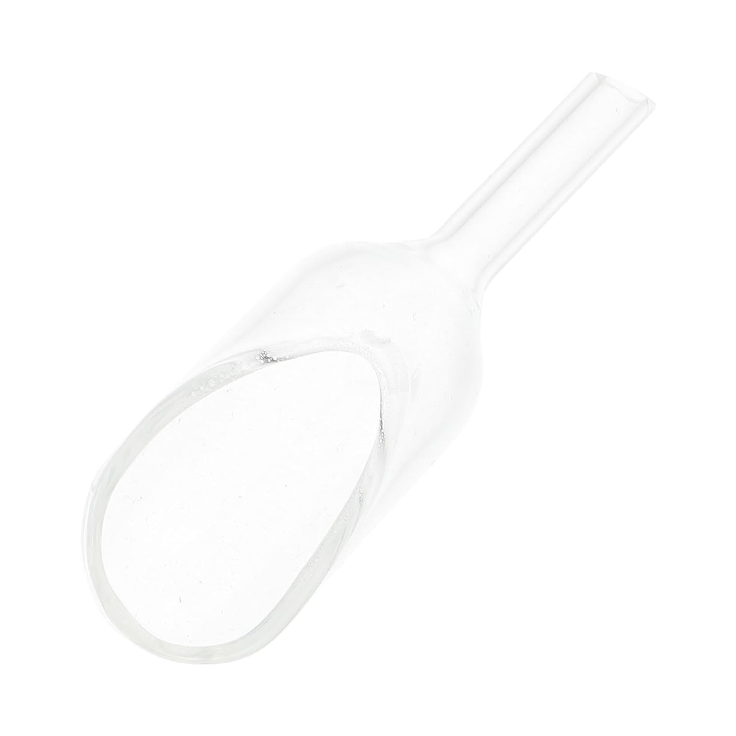 STOBAZA Laboratory Weighing Scoop Spoon Glass Weighing Vessel Funnel Precision Measuring Tools for Lab University Classroom