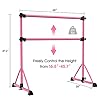 TOUSKII-Ballet-Barre-Portable-for-Home-Kids-Ballet-Bar-Adjustable-Double-Freestanding-Ballet-Exercise-Equipment-4FT-Dance-Bar-for-Women-with-Adjustable-Stretcher-for-Dancing-Stretch-250LB-Capacity TOUSKII Ballet Barre Portable for Home, Kids Ballet Bar Adjustable Double Freestanding Ballet Exercise Equipment, 4FT Dance Bar for Women with Adjustable Stretcher for Dancing Stretch, 250LB Capacity