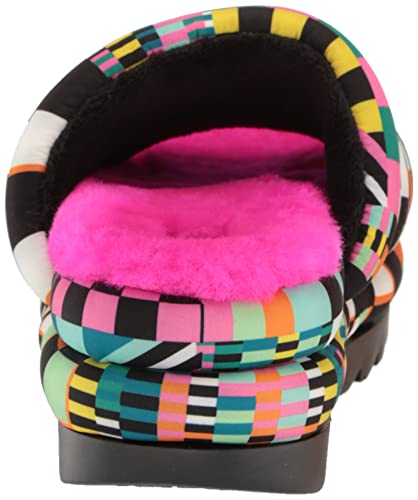 Ugg Women's Maxi Checks Slide Sandal, Black Multi, 5 #TOP2