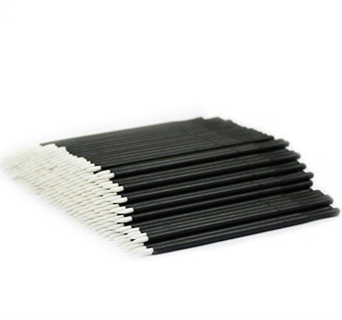 Coshine 100Pcs Professional Disposable Silicone Mascara Eyeliner Wands Applicator Eyeliner Lip Liner Brushes Makekup Tools (Eyeliner Brushes) #TOP2