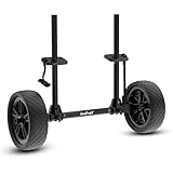 GanFindX Heavy Duty Kayak Cart | Adjustable Foldable Trolley with Durable Wheels, Portable Kayak Transport Cart, Tie-Down Straps Included (No-Slip Strap Lock)