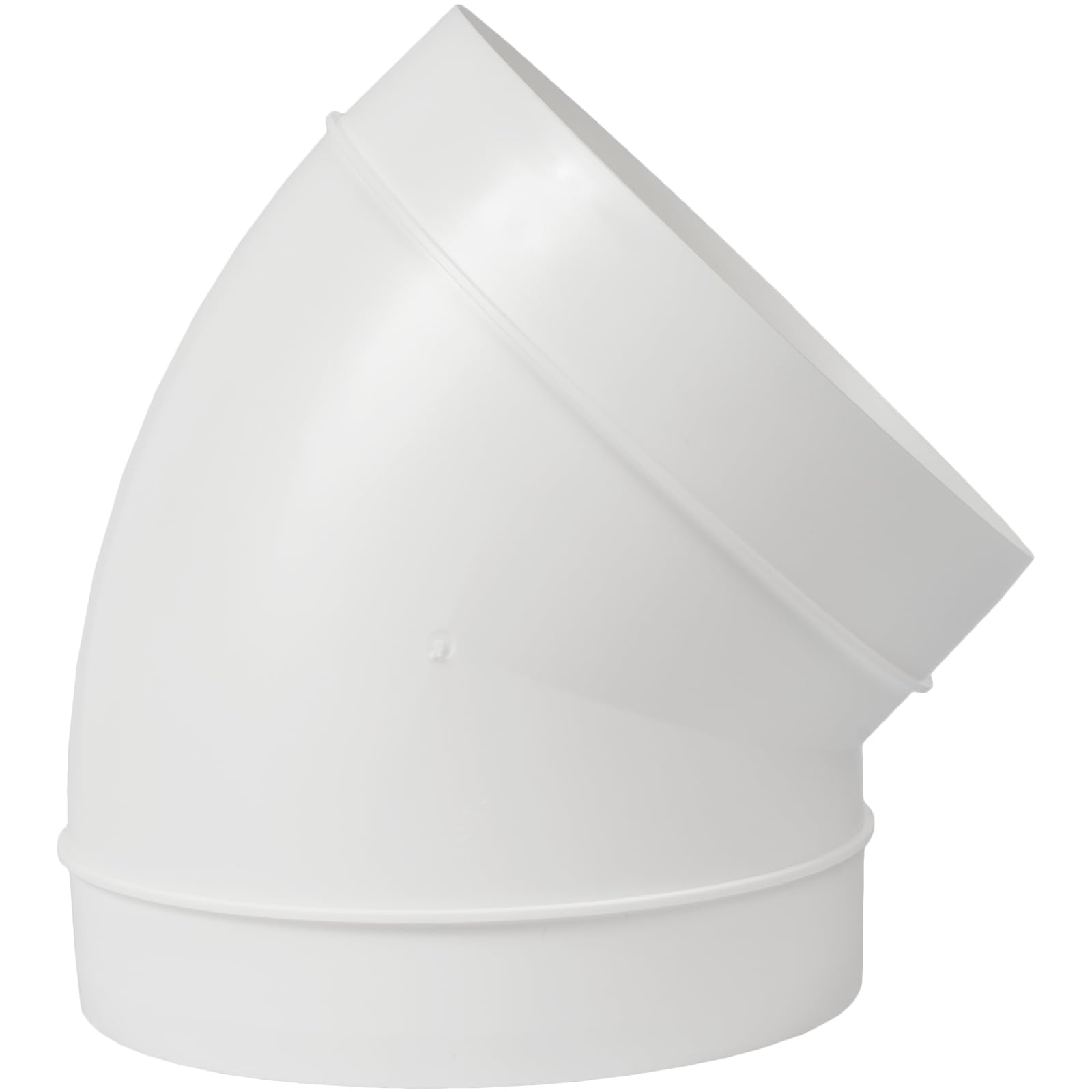 Vent Systems Coude de 150 mm de diamètre - Raccord de tuyau à 45 degrés - Tuyau de ventilation flexible en plastique ABS