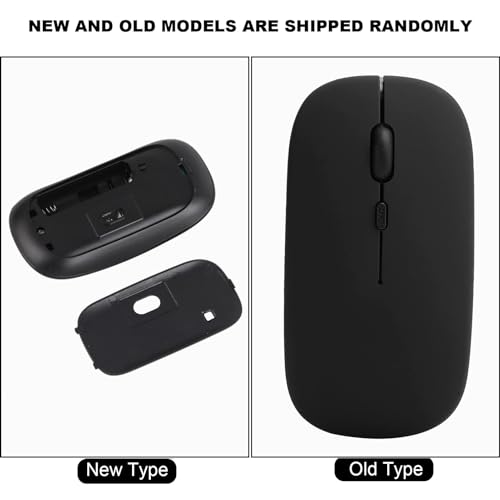 Mysz Bluetooth, Regulowana Mysz Bezprzewodowa 1600 DPI, Mysz Slim Mute, Przenośna Mysz Optyczna do Laptopa, Tablety