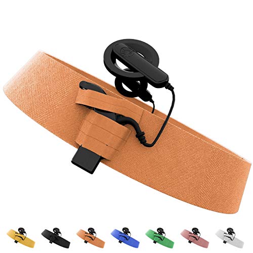 Photo de Bandeau de confort d'implant cochléaire par HearBand - Rend les implants bien plus confortables et sûrs – Cochlear accessoires pour enfants et adultes (Orange)
