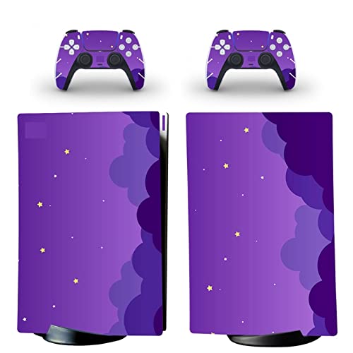 �ی� For PS5 Skin Disc Edition Anime Console and Controller Vinyl Cover Skins Wraps for PS5 Disc Version(9971) �C�A�Ȃ��A�c�����Ȃ�(1)