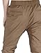 ITALYMORN Mens Slim Fit Joggers with Pockets Tapered Casual Pants (Dark Khaki, Small)