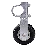 Chain Link Fence Gate Wheel for Metal Tube Swing Gate - 6' Hot Galvanized Heavy Duty Gate Wheels for...