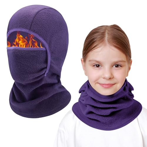 AYPOW Kinder Sturmhaube Winter 4-13, Multifunktional Winddicht...