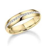 𝐄𝐂𝐇𝐓 𝐆𝐎𝐋𝐃 𝐮𝐧𝐝 𝟒𝟓 𝐙𝐈𝐑𝐊𝐎𝐍𝐈𝐀 𝐒𝐓𝐄𝐈𝐍𝐄𝐍: Unserer Verlobungsring ist eine wirkliche Schönheit aus echt Gold (Weißgold) und 45 Zirkonia Steinen. Feine Verarbeitung bis ins kleinen Detail. Innen schön gewölbt damit der Tragekomfort stets gegeben ist das nennt man bombiert.