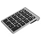 Kabelloser Ziffernblock, 22 Tasten, USB-Plug-and-Play, 80 Stunden Nutzungsdauer, Scherenfuß-Design, Kompatibel mitXP, Vista, 7/8/10 (Eisengrau)