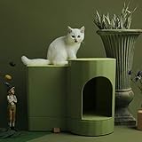 Caja de arena para gatos: evite salpicaduras, fugas y mantenga el piso limpio, para que nuestras mascotas tengan un mejor ambiente de vida, ¡es una buena opción para los amantes de las mascotas!