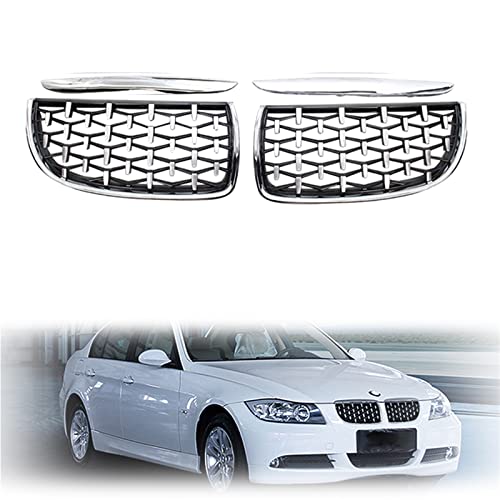 Grille de rein diamant pour BMW Série 3 E90 E91 look course pour vos trajets - 2