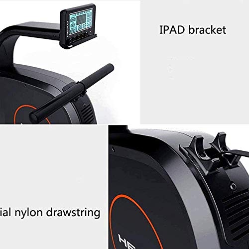 Image of Rowing Machine Indoor Rower with LCD Monitor Fitness Equipment for Home Gym