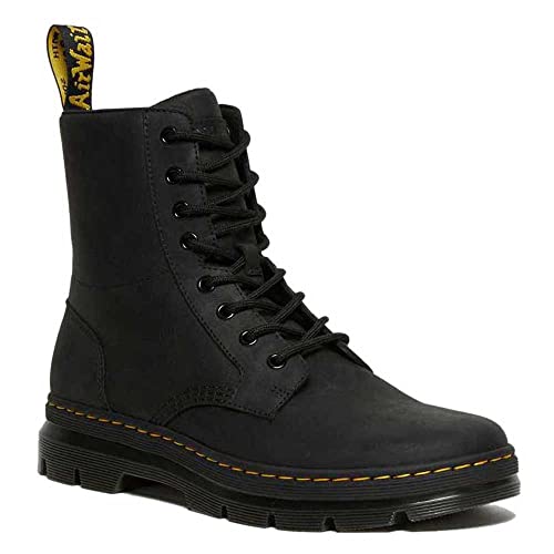 Dr. Martens 26007001, Anfibi Unisex-Adulto, Black Wyoming, 40 EU