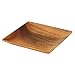 Pacific Merchants Acaciaware Natural Acacia Wood Square Appetizer and Dessert Plate, 7-Inch, Set of 4