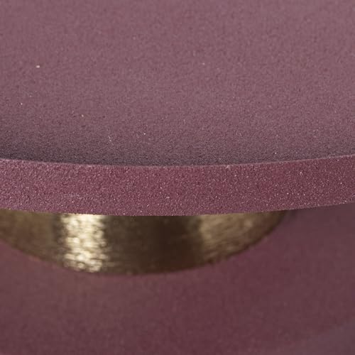 Bout de canape violet et dore pour salon chaleureux - 5