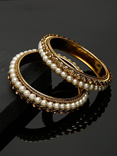Antique Plated Stylish Traditional Bangle Set