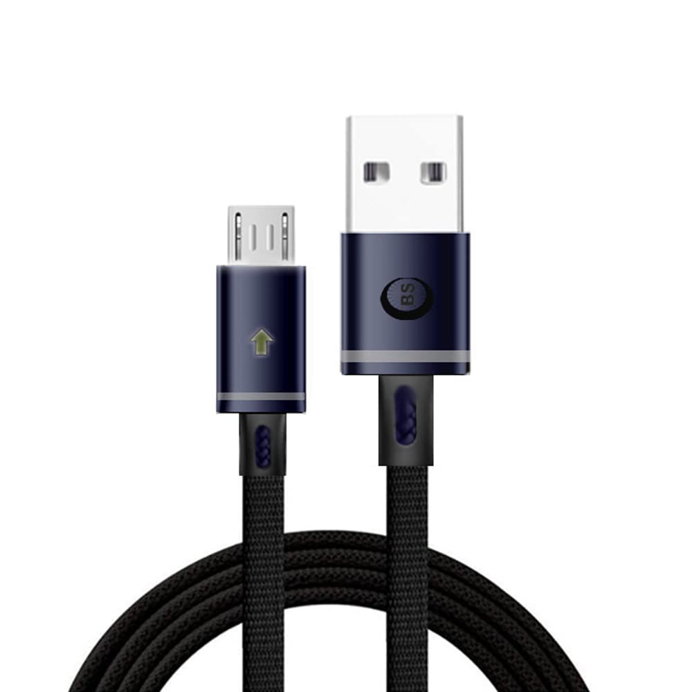 BS POWER Micro USB Cable Supports fast/Quick Charge Data cable fast charging 4.8 A Output Fabric Nylon Braided LED Indication Metal Heads for Mobiles, Tablets and all Micro USB Type-B Devices.(Black) (B09RX1QPGX) Amazon Price History, Amazon Price Tracker