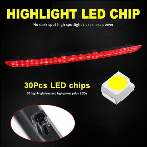 Troisième feu stop LED pour Audi A6 C6 Avant 2005-2011 noir