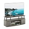 Furinno JAYA Large Entertainment Stand for TV Up to 55 Inch, French Oak Grey/Black