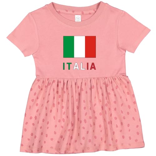inktastic Italy Flag & Italia - Black Border Infant Dress
