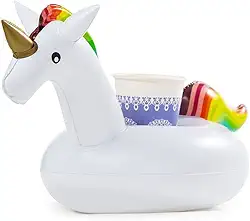 Bóia Inflável De Piscina Porta Copo Lata - Unicórnio