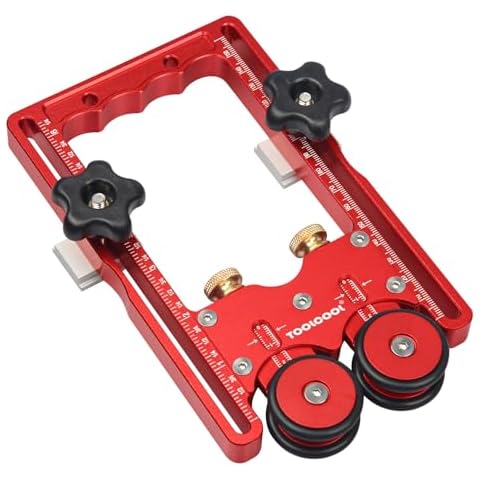 TOOLCOOL One Way Bearing Roller Featherboards Feather Boards for Table Saw Router Tables Band Saws Jig Guide Table Saw Accessories Cover