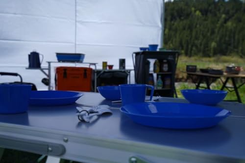 Juego de Vajilla para Camping para 1 Persona, Lavable y Reutilizable de Polipropileno por Alpine Mountain Gear miniatura 3