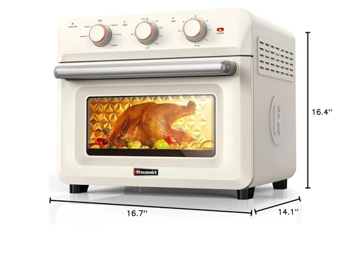 Hauswirt HAUK- K5M 26.5Qt Countertop Conventional Oven K5M, Xl Air Fryer 6-Slice Toaster Reheat Bake Rotisserie Broil Dehydrate 10-In-1 Combo,1600 Watts,Non-Stick,Stainless Steel,Online Recipe Booklet thumb #9