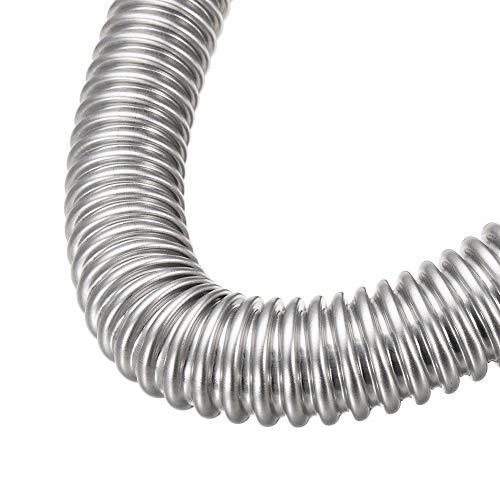 Image of color tree 1 inch Stainless Steel Exhaust Pipe Parking Air Heater Fuel Tank Diesel Gas Vent Hose Length 23.6Inch /60CM