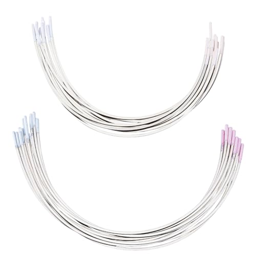 Image of GORGECRAFT 12 Pairs 2 Styles Steel Bra Wires 28cm 26cm Stainless Steel Replacement Underwires Bra Supporters Rings for E Cup Brassiere Shaping Under Wire Women Corset Repair Parts DIY Sewing
