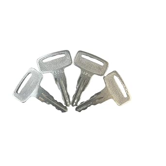 4PCS Ignition Switch Keys, Model 6896, Compatible with Wacker Neuson Trench Roller, Tennant Sweeper, Generac, and Manitou Equipment