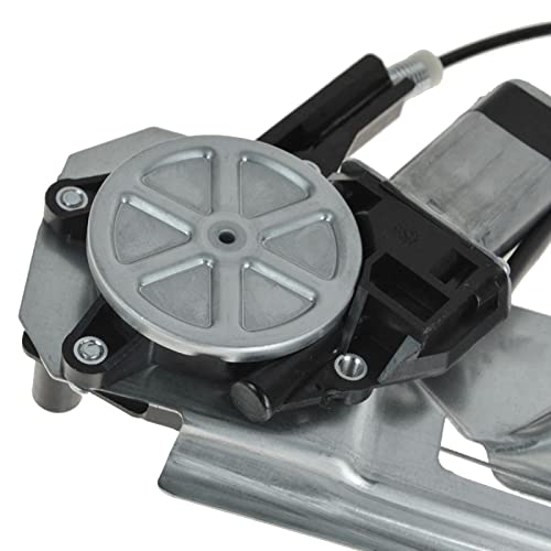 Image of TRQ Rear Left Power Window Motor and Regulator Assembly Compatible with 99 BMW 528i from 3 /01 /99 Production Date 99 540i from 3 /01 /99 Production Date 00 528i 00-03 540i 00-03 M5 01-03 525i 01-03 530i