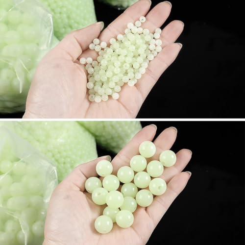 200 cuentas luminosas para pesca de 8mm miniatura 7