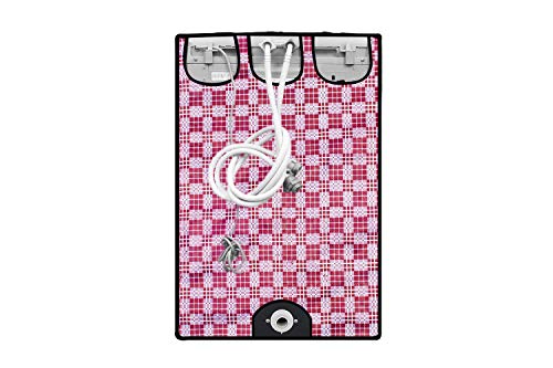 Image of Stylista Washing Machine Cover Compatible for Samsung 7.0 Kg Fully-Automatic Top Loading WA70N4420BS /TL Checkered Magenta