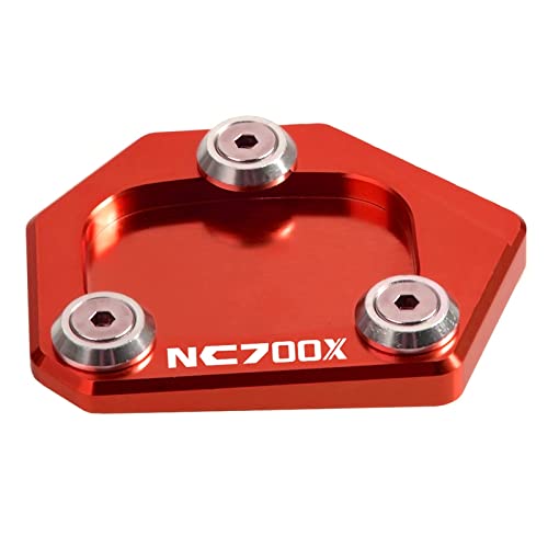 Plaque de pied NC700X support latéral moto et extension béquille aluminium CNC 2012-2014