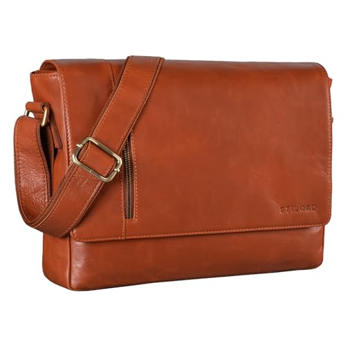 Sacoche en cuir STILORD Davis : protégez votre pc 13 pouces avec ce sac vintage