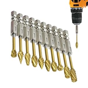 Generisch Hartmetall-Burr Bits 10-teiliges Set