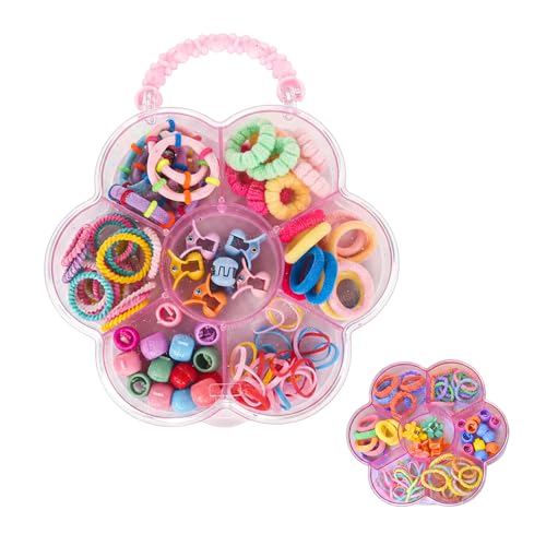 Image of FunBlast Hair Accessories Combo for Girls - Colorful Hair Bands, Hairpins, Ponytail Holders, Headbands for Girls, Toddlers, Multipurpose Kids Hair Accessories Set, Birthday Gift for Girl's (1071)