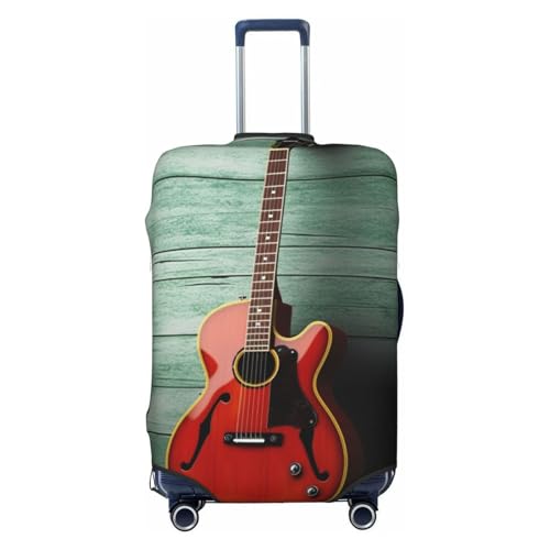 Nice Guitar Luggage Cover Elastic Washable Suitcase Cover Anti-Scratch Suitcase Protector Spandex Luggage Protector Travel Baggage Covers for 18-32 inch Luggage, Medium