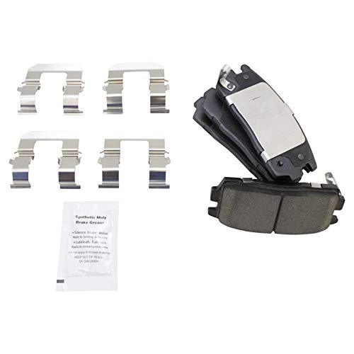 Image of TRQ Rear Brake Pad and Rotor Set Ceramic Vented Rotors Compatible with 2010-2017 Chevrolet Equinox GMC Terrain
