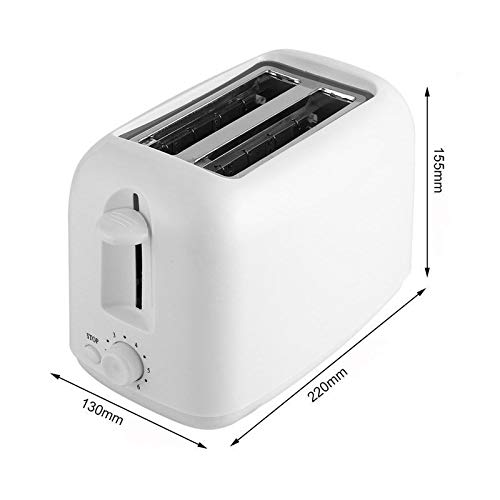 HEMFV Frühstücksset 2-Slot Toaster mit Brushed und Chrom-Edelstahl-Gehäusen, 2-Scheiben Edelstahl Toaster – Bild 3