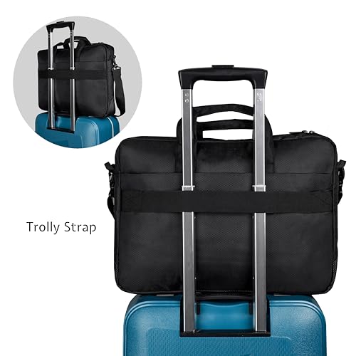 Image of Arctic Fox Rex Laptop Messenger Bag Carry Case 15.6 Inch for Women and Men (Black)