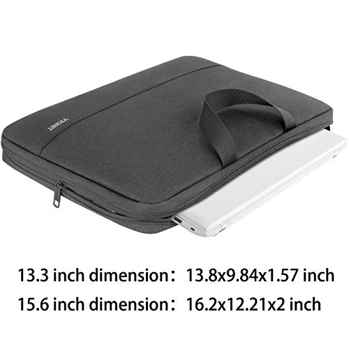 Image of Ytonet Laptop Sleeve Case 13 13.3 Inch,TSA Slim Laptop Cover with Handle | Compatible with MacBook Air MacBook Pro HP Dell Lenovo Notebooks, Water Resistant Business Carrying Case, Black