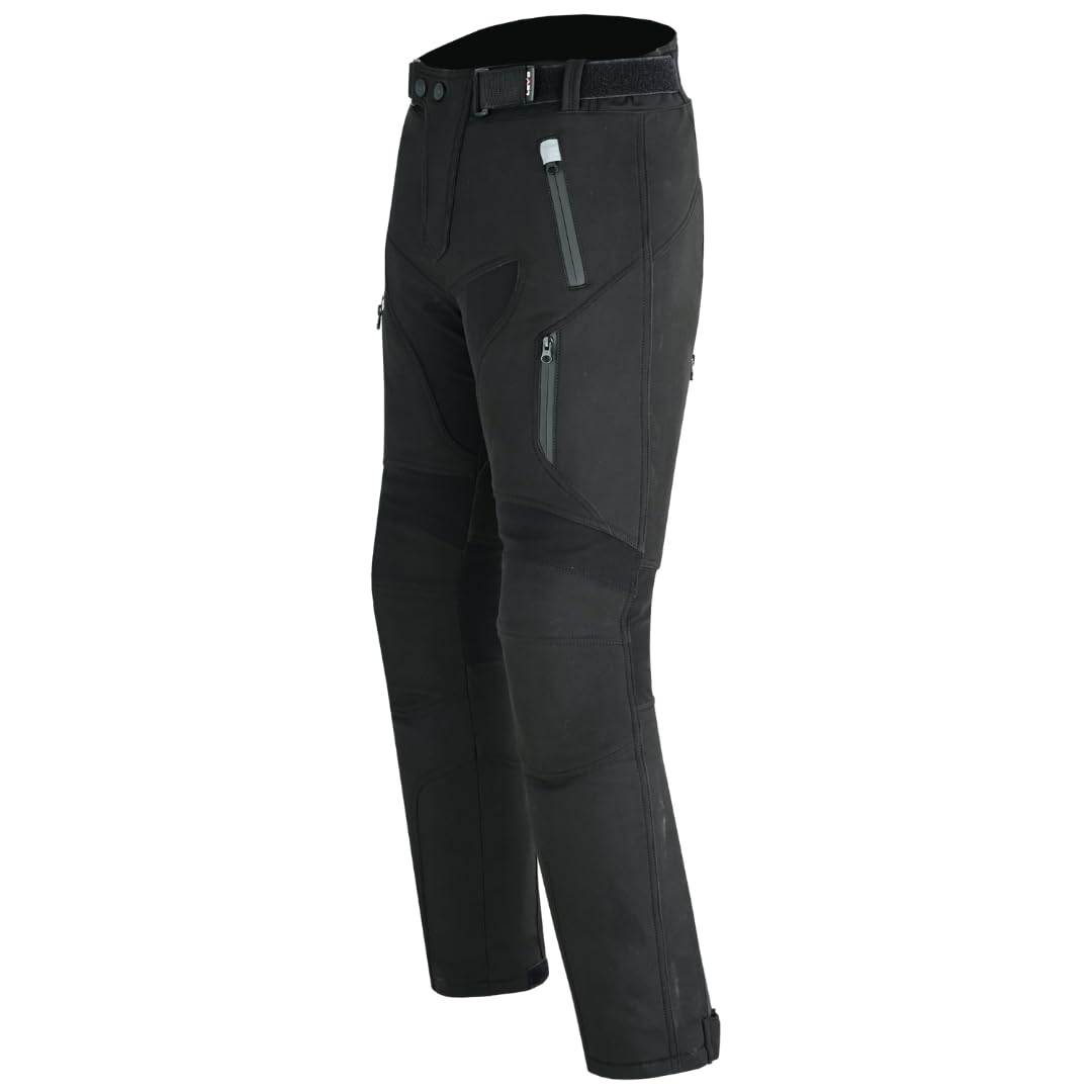 LOVO - Pantalones Softshell Moto - Pantalon Moto Hombre y Mujer - Ropa Moto Segura - Pantalones de Moto Unisex - Confort Softshell, Estilo